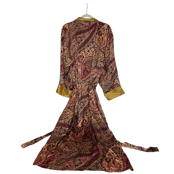 Vintage 1990s Victorias Secret Gold Label Silk Robe Lingerie - Picture 2 of 15